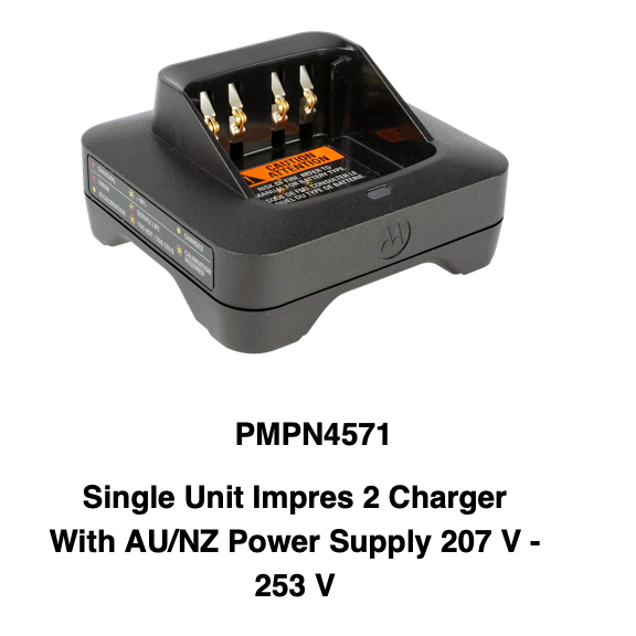 motorola R7 Single charger unit